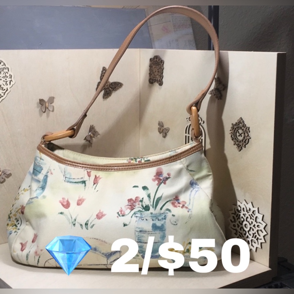 💎 Fossil Vintage Garden Print Purse